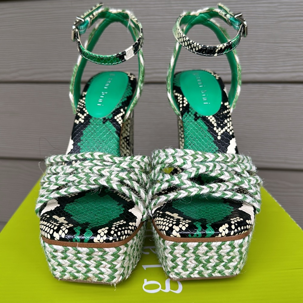 GIANNI BINI Shanika PLATFORM braided sandal SOLD OUT IN STORES ๐ size 7M ๐ - Picture 3 of 8